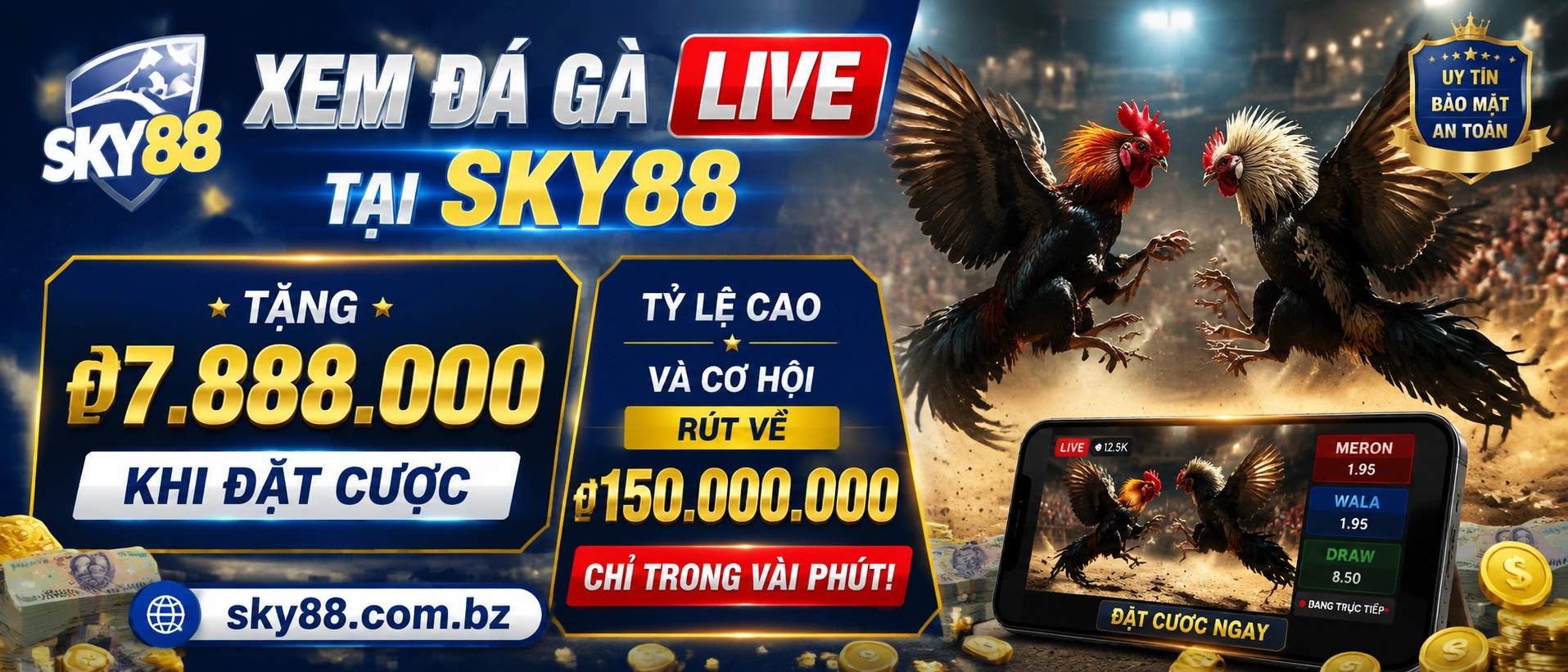 Liên hệ Sky88: Hỗ trợ casino, nổ hũ, bắn cá 20 sky88 poker banner 2